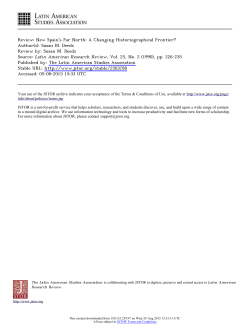 Review: New Spain`s Far North: A Changing Historiographical
