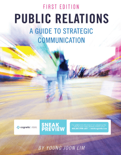 public relations? - Cognella Titles Store