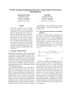 PUTOP: Turning Predominant Senses into a Topic Model for Word