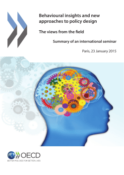 Behavioural insights