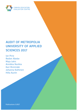 audit of metropolia university of applied sciences 2017