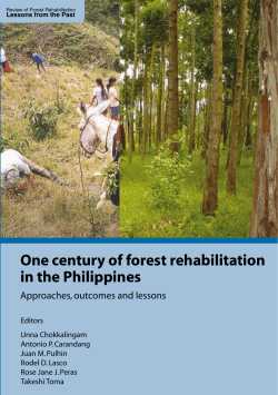 One century of forest rehabilitation in the Philippines