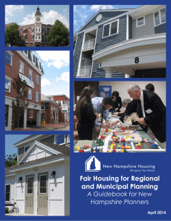 Fair Housing for Regional and Municipal Planning