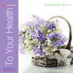 Summer 2016 - American Medical Centers