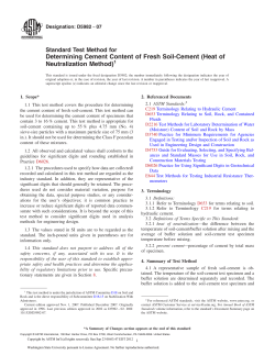 Determining Cement Content of Fresh Soil