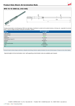 Air-termination Rods RFS 16 10 3000 AL (103 440)