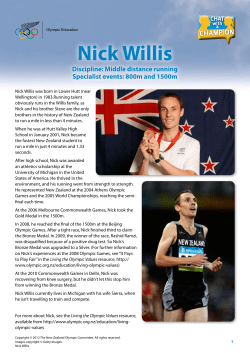 Nick Willis - Olympic.org.nz