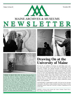 Drawing On at the University of Maine