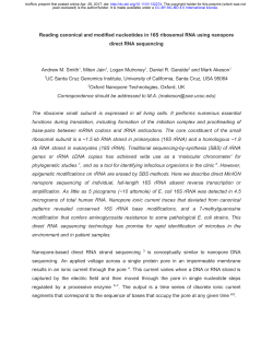 Reading canonical and modified nucleotides in 16S ribosomal RNA