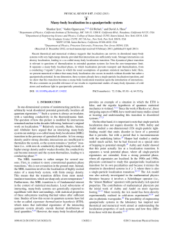 Many-body localization in a quasiperiodic system