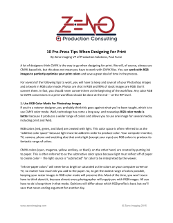 10 Pre-Press Tips When Designing For Print