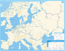 Map of the European Inland Waterway Network &ndash; Carte du r&eacute;seau