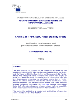 ESM, 136 and TSCG ratification - European Parliament