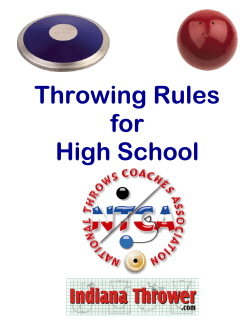 Throwing Rules for High School