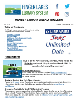 FLLS Weekly Bulletin 17.8 Week of February 24