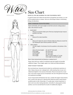 Size Chart - Bridals by Lori