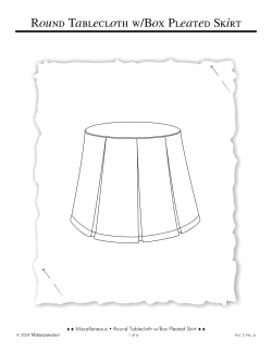 Round Tablecloth w/Box Pleated Skirt