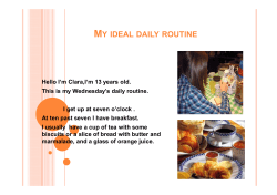 MY IDEAL DAILY ROUTINE