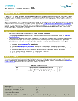 Form 520MF - Energy Trust of Oregon