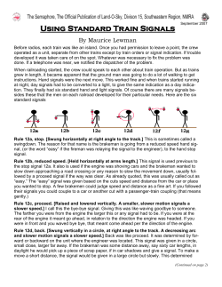 Using Standard Train Signals