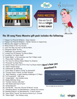 Piano Maestro Songs ver2