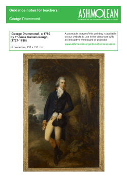 Guidance notes for teachers George Drummond