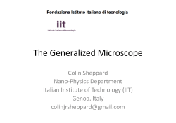 The Generalized Microscope