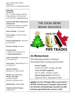 THE LOCAL NEWS Winter 2012/2013