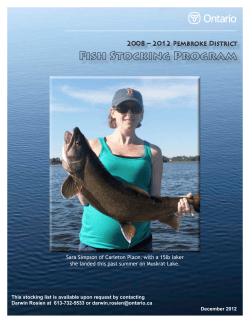 Sara Simpson of Carleton Place, with a 15lb laker she landed this