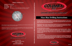 Mass Bias Drilling Instructions - Carter`s Pro-Shop