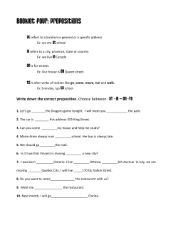 Booklet four: Prepositions