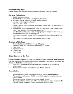 Essay Writing Tips General Guidelines: