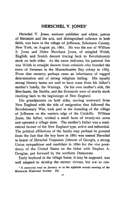 Herschel V. Jones. - Collections