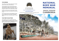 Brochure - Boer War Memorial