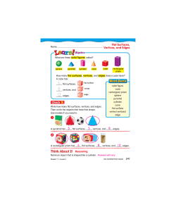 Flat Surfaces, Vertices, and Edges