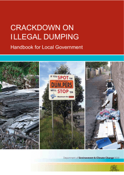 Crackdown on Illegal Dumping - Handbook