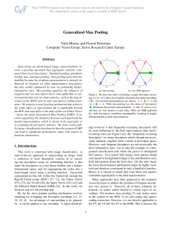 Generalized Max Pooling - The Computer Vision Foundation