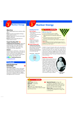 3 Nuclear Energy - ReadingtonScience