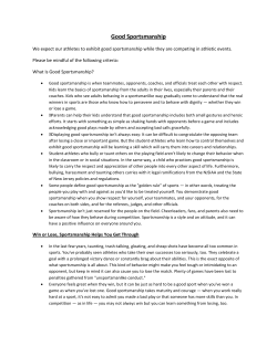 Good Sportsmanship - Elmwood Park Memorial High School