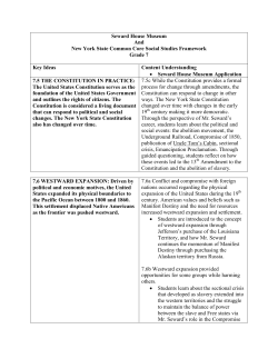 7th Grade Connections to the SS Framework