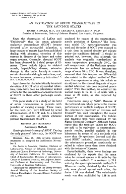 AN EVALUATION OF SERUM TRANSAMINASE IN THE JAUNDICE