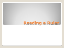 Reading a Ruler
