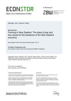 Farming in New Zealand