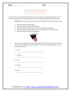 The Tongue - English Worksheets Land