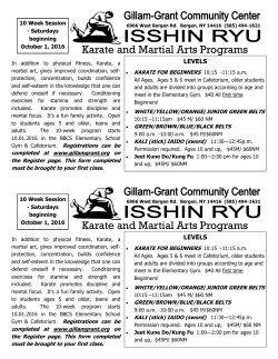 Karate E-Card - Gillam Grant Community Center