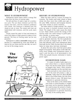Hydropower - Area 5 LTC