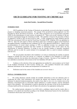 oecd guideline for testing of chemicals