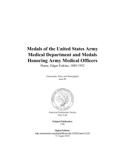 Medals of the United States Army Medical Department and Medals