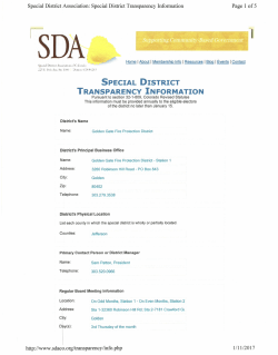 special district transparency information