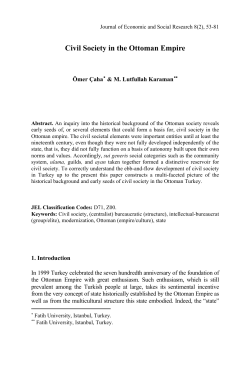 Civil Society in the Ottoman Empire